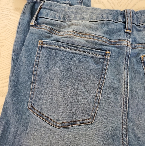 Jen7 Tapered Ankle Tie Jeans Size 10 - Picture 6 of 9